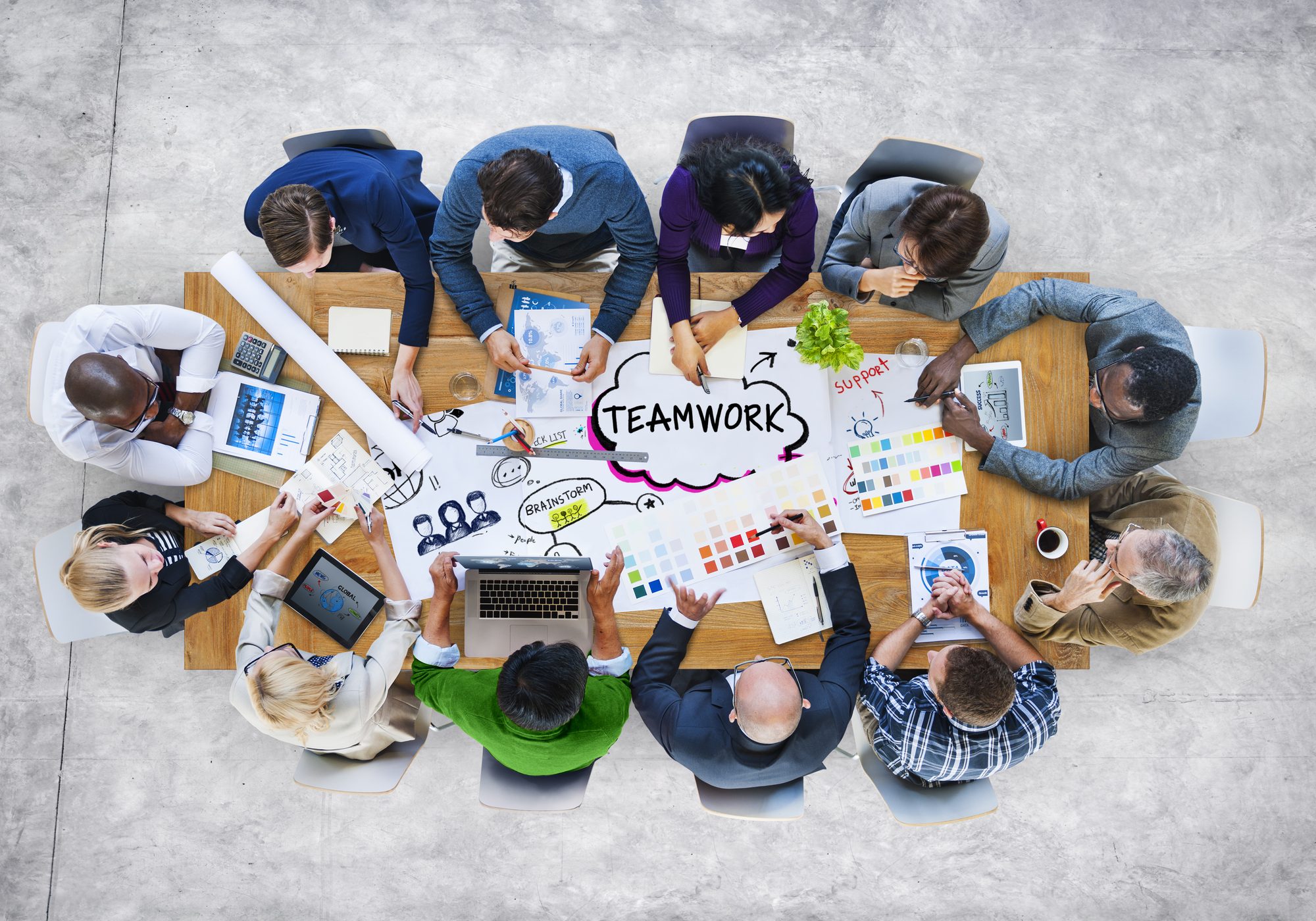 Group of Diverse Multiethnic Business People Teamwork